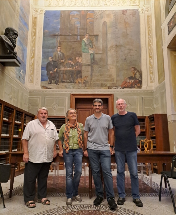 De gauche à droite : Jacob Larsen, Marina Montresor, Nicolas Chomérat et Urban Tillmann